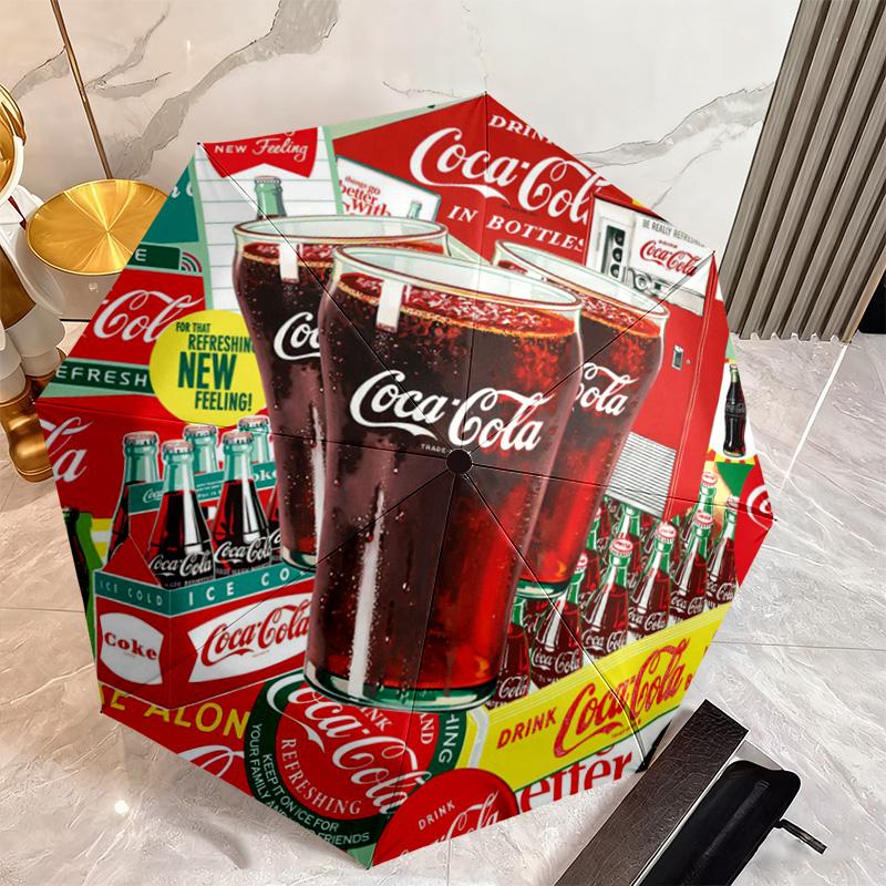 Christmas Gift Halloween Theme Bear Truck Coca Cola umbrella is suitable for all seasons, including home travel and outdoor activities Y26