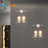 Kreative Humanoide LED Wandleuchte E27 Eisen Cartoon Kleiner Mann Schaukel Wandlampe Kunstdekor für Schlafzimmer Kinderzimmer Wandleuchte Beleuchtung