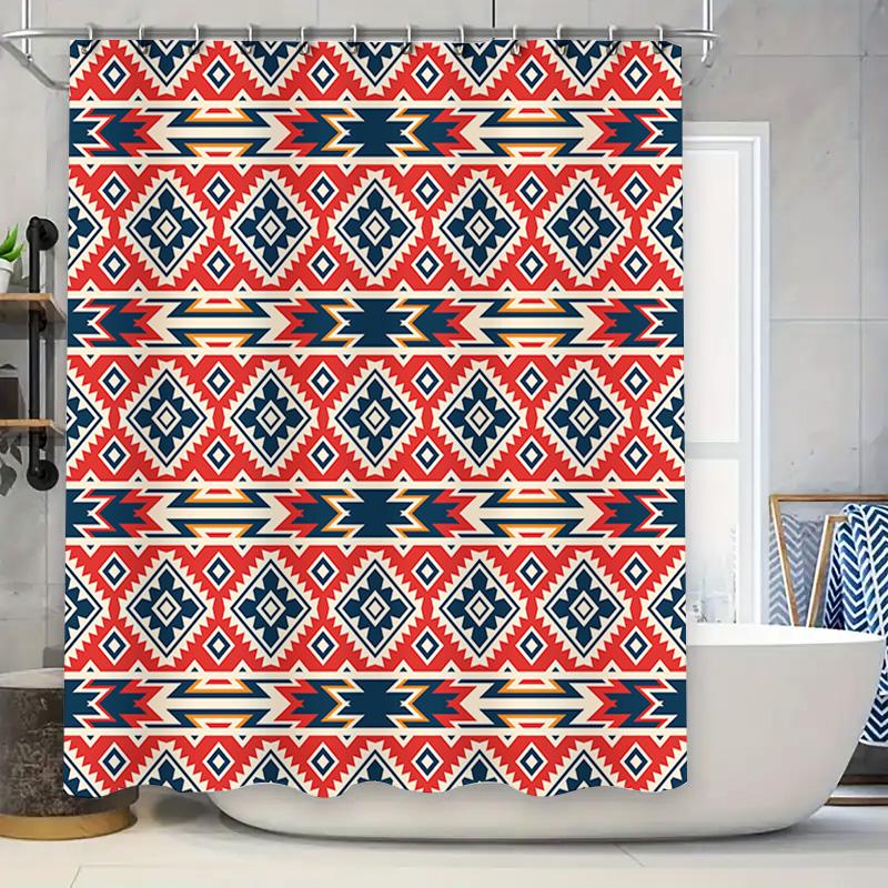 

Modern Geometric Shower Curtain Waterproof Bathroom Decor W60H190(CM)-1 Pcs