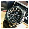 Casio CASIOEDIFICE Series Classic Simple Casual Stainless Steel Fashion Quartz Movement Resin Strap Japanese and Korean Watch Men's EFR-563PB-1AV
