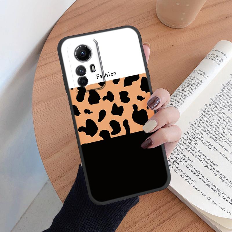 Cover For Redmi Note 12S Phone Case Fashion Vintage Leopard Painted Shell Soft Silicone Funda For Redmi Note12S Capa 6.43" Bags