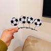 10pcs/set Cute Basketball Hair Clips Zinc Zinc Alloy Side Clip for Fans Soccer Hairpins Set  Daily