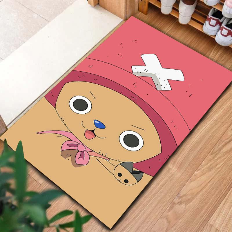Tapis Tapis Tapis Pirates du Chapeau de Paille One Piece Pour Salon Chambre Maison Décoration de Canapé, Tapis de Sol Antidérapant pour Jouer aux Enfants