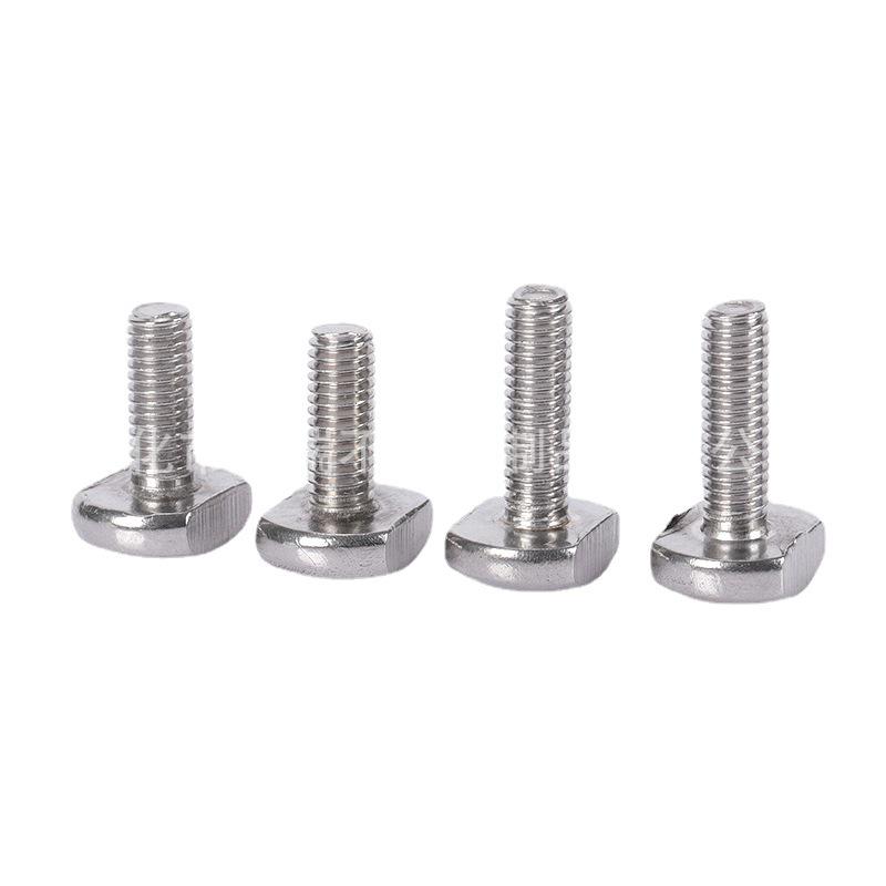 M8 European Standard Type 304 Stainless Steel T-Slot Bolt for Aluminum Profiles Photovoltaic