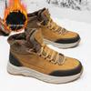 Zhenzhanhu Men's High-Top Winter Warm Hiking Boots