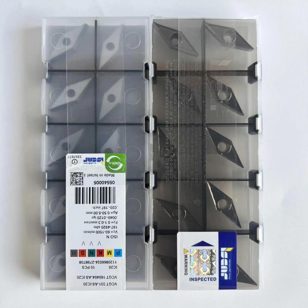 VCGT160404AS IC20  /Industrielle Wendeschneidplatten aus Hartmetall 10 Stück