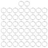 50Pcs Metal Rings Sturdy Durable Rustproof Exquisite Wide Application Metal O Rings for Clothes Bag BackpackSilver