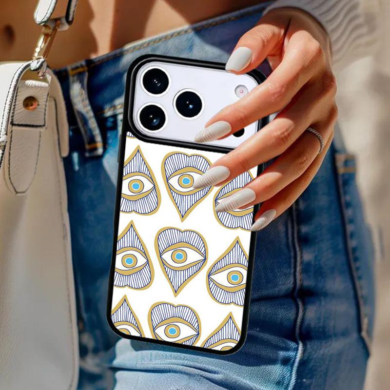 EVIL EYE Collage Phone Case For iPhone 17 Air 14 15 13 12 Max Cover For Apple 14 15 16 16e 11 Pro Max Plus