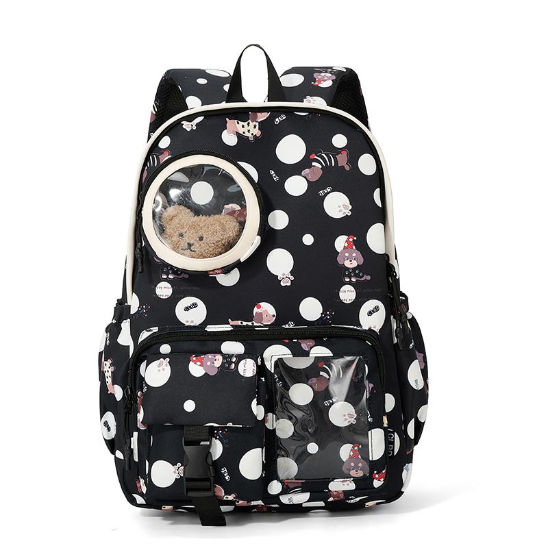 Printed Large Capacity Backpack Travel Cartoon Backpack Student Schoolbag