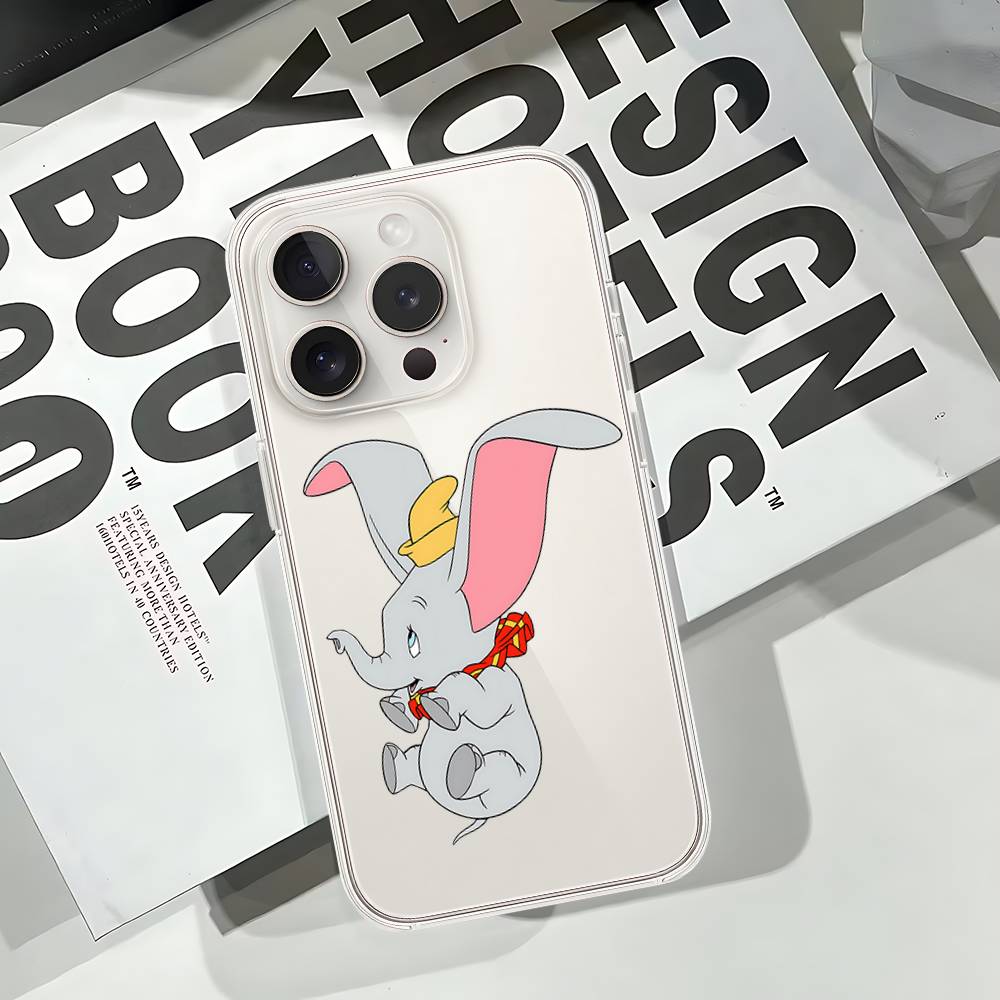 

Cute D-Dumbo-S Phone Case Soft Transparent Case For IPhone 17 16 15 14 13 12 11 Pro Max Mini Plus Cover Case iphone17ProMax