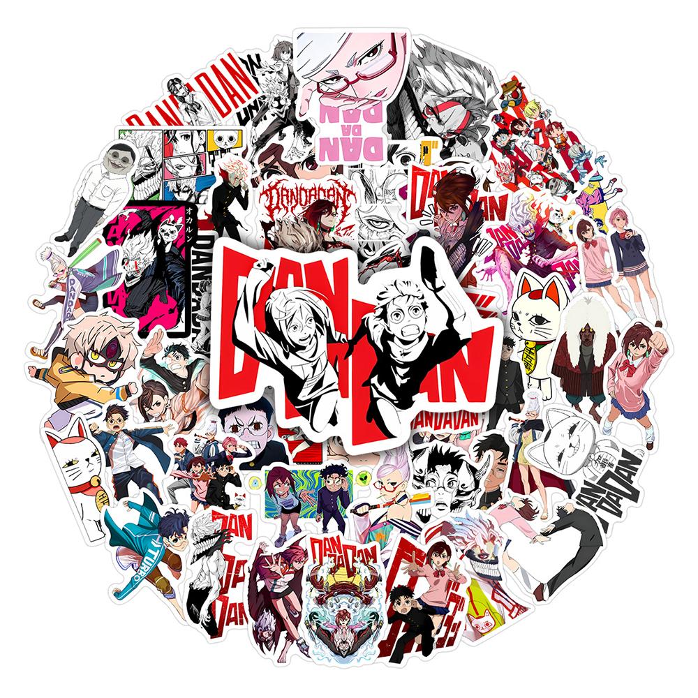 10/30/50pcs Japan Cartoon Momo Ayase DANDADAN Stickers Cool Anime Decals Waterproof DIY Luggage Phone Helmet Manga Sticker Toys