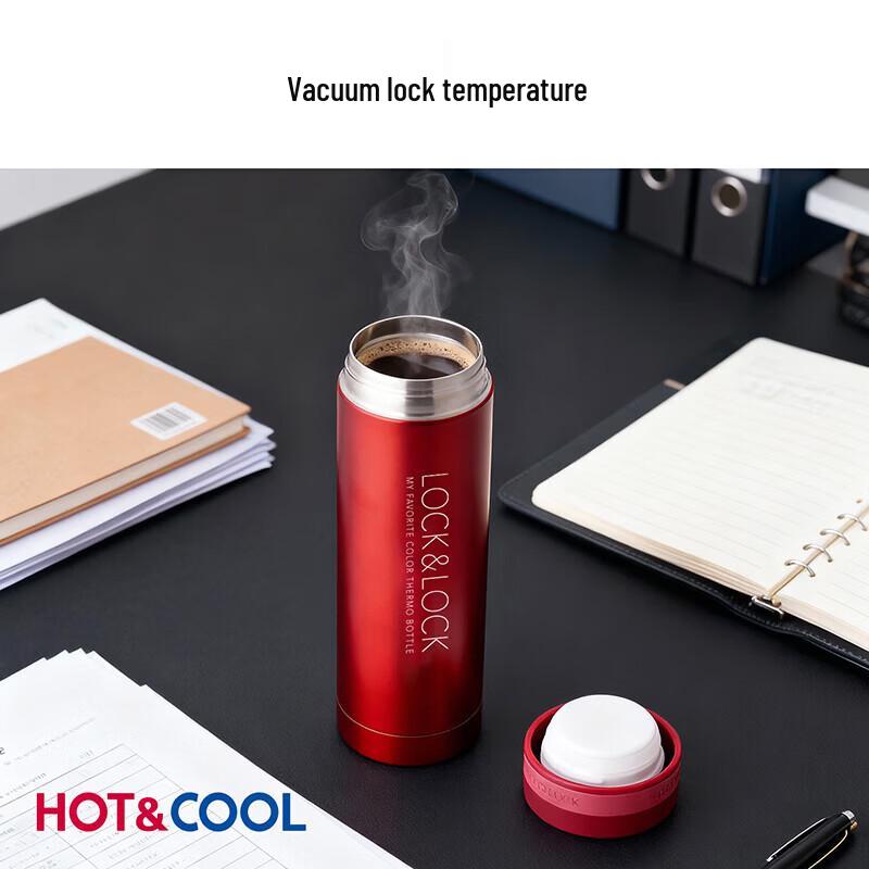 LOCK&LOCK LHC560 Slim Stainless Steel Insulated Mug 300ml