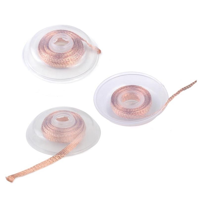 Desoldering Braid Tape Copper Solder Wire Soldering Wick Tin Solder Removal Braid Welding Wire BGA Repair Tool 1.5/2/2.5/3/3.5mm
