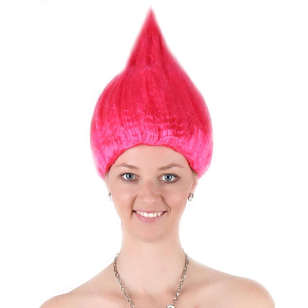 K drát / P drát Elf Pixie paruka Troll styl vlasy paruky vysoce kvalitní kreslený cosplay pro dospělé