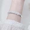 Pulsera elegante de Plata de Ley 925 con pantalla de apertura de pavo real, brazaletes para mujer, accesorios de moda para fiesta y boda, regalo de joyería