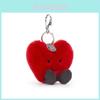 Jc Heart Plush Keychain Pendant With Soft Short Plush For Gifts And Home Decor