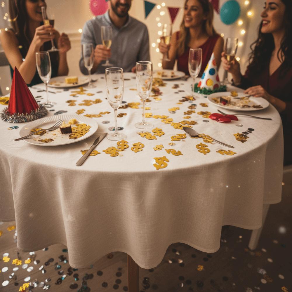 1pcs Dollar Sign Shaped Dollar Sign Confetti Gold & Green Party Confetti Throwing Confetti Party золотой
