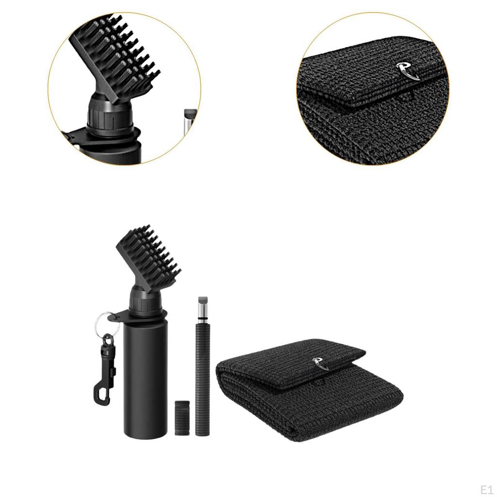 Golf Club Brush with Spray Bottle Professional Portable Golfer Gift Towel Easy to Carry Groove