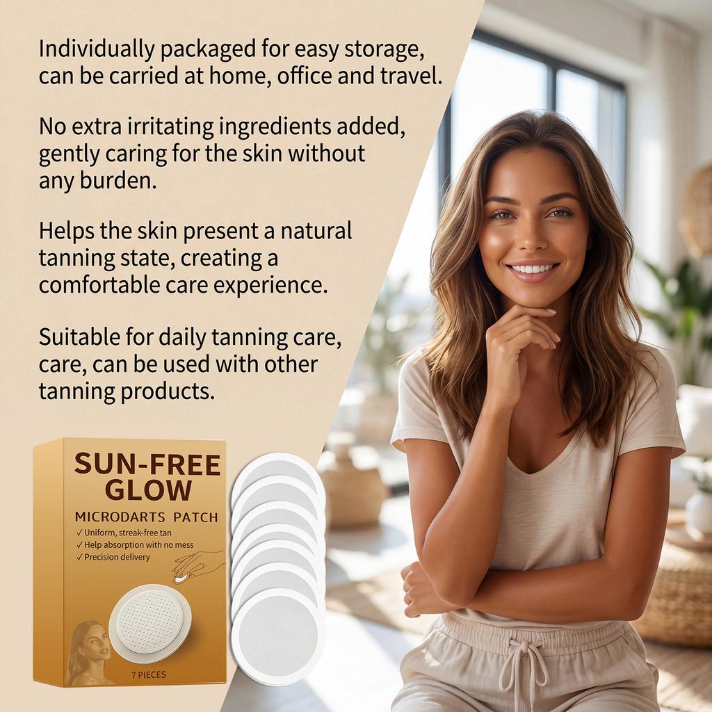 Taches Bronzantes Corporelles Sombreur d'Été Sans Soleil Peau Blé Doré Peau-Friendly Taches de Bronzage 7pcs