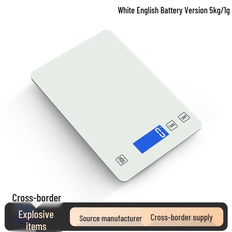 Умные цифровые кухонные весы для продуктов - Электронные стеклянные весы для выпечки и маленьких домохозяйств