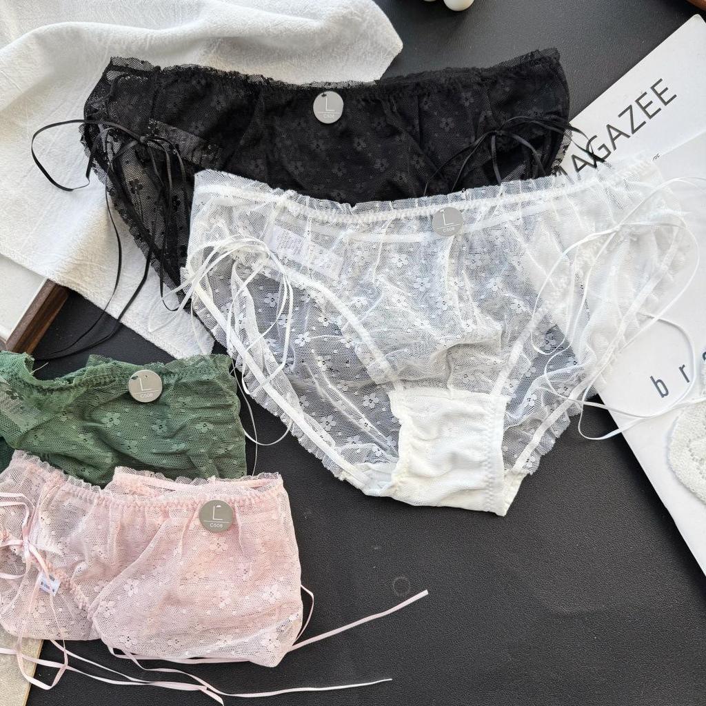 Clearance Ice Silk Lace Low-Rise Women's Panties