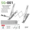 N3 Vertical Laptop Stand: Foldable Aluminum Desktop Holder with Heat Dissipation