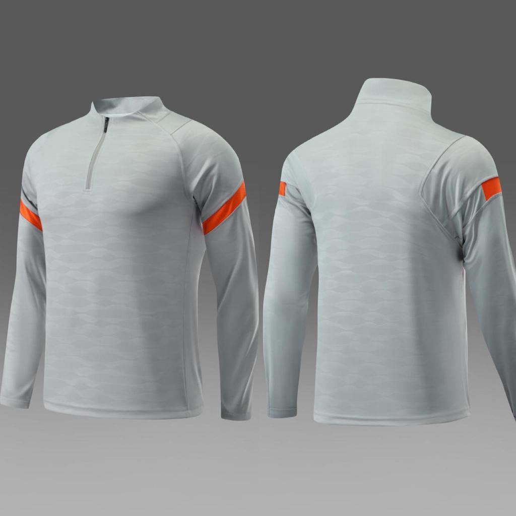 Parent-Child Spring & Autumn Jersey Sport Set: Long-Sleeve Half-Zip Training Suits for Men & Women