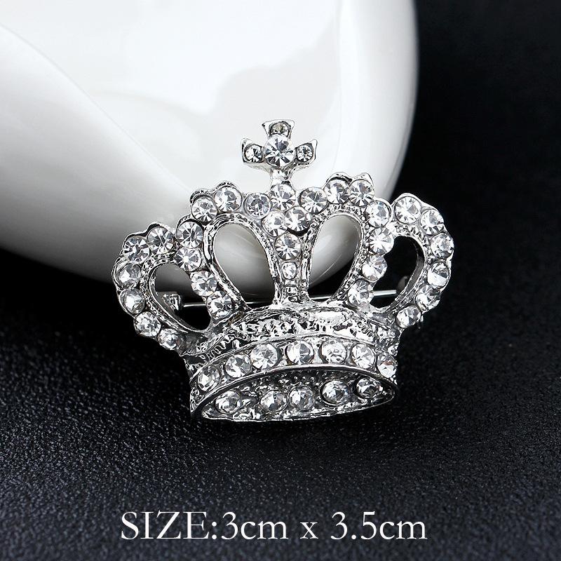 Mode Kristall Strass Persönlichkeit Vielseitig Perlenkranz Kleine Brosche Anstecknadel Damen Seidenschal Schnalle