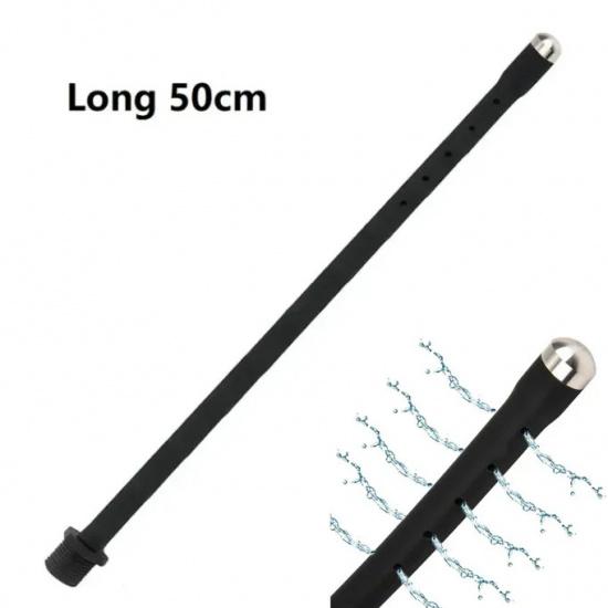 Silicone Long 58cm Anal Beads Plug Dilator Douche Enema Vagina Cleaning Kit Buttplug Syringe Shower Head Gay Sex Toy For Couples