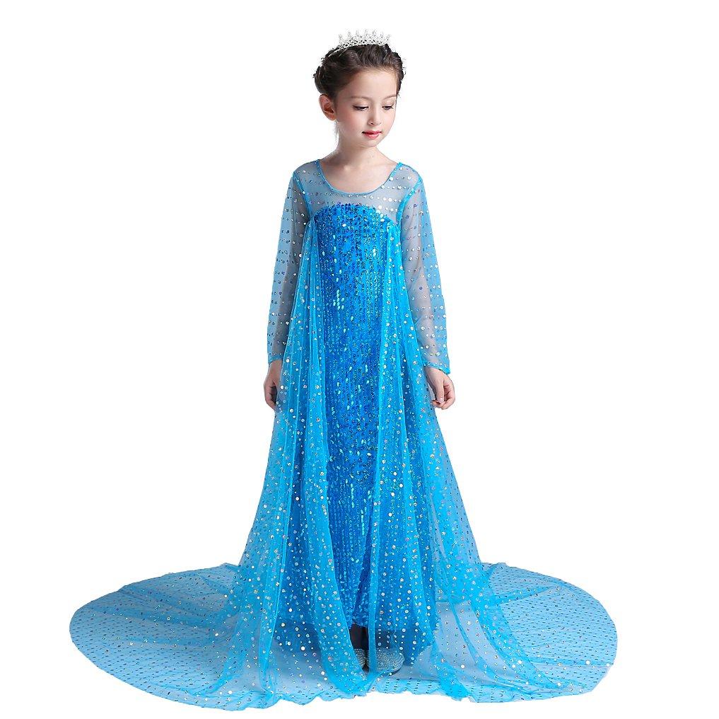 

Dressy Daisy Toddler Snow Princess Size Ages Perfect for Princess and Parties Girls Dress, Blue, 110, 4-5, Halloween, Cosplay, синий
