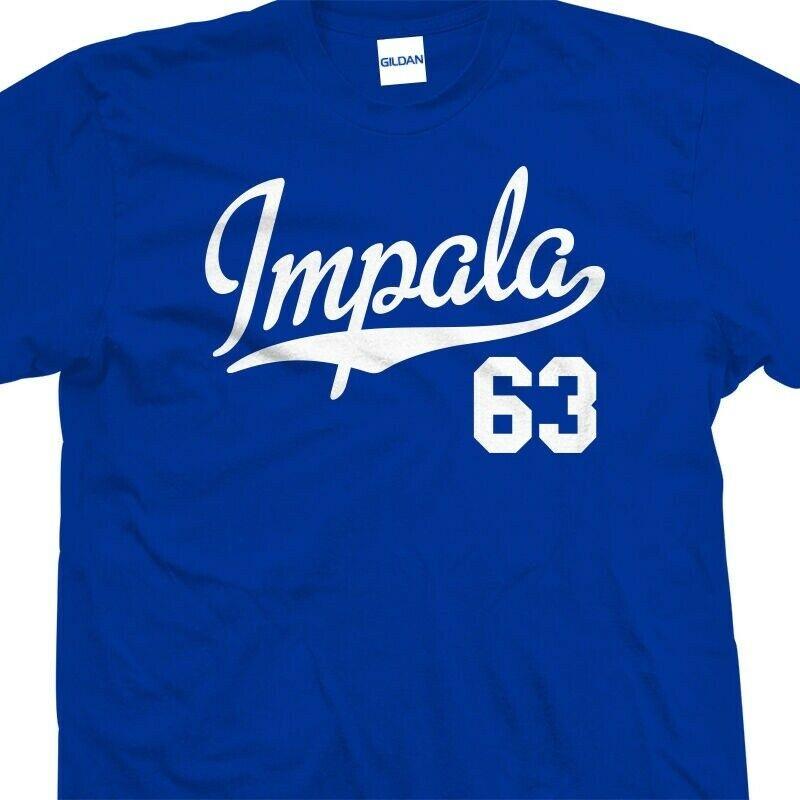 

Impala 63 Script Tail Unisex T-Shirt 1963 Lowrider Classic Tee -s Colors