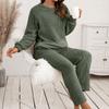 Women's Fashion Autumn And Winter Set Loose Casual Loungewear Reversible Plush Two-Piece
