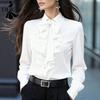 Damesmode Casual Lente Herfst Effen Kleur Print Lange Mouw POLO Hals Blouses & Shirts