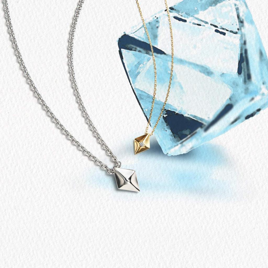 Pair Necklace SV925 K10 Yellow Gold Ensemble AJVD4038 DI [Official] [Vendome Aoyama] [WEB Exclusive]