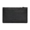Card Case Zip Closure Pebble Texture Cow Leather Coin Purse , Card Holder Regular Unisex Black (Unisex) Card Holders C4280 QBBK