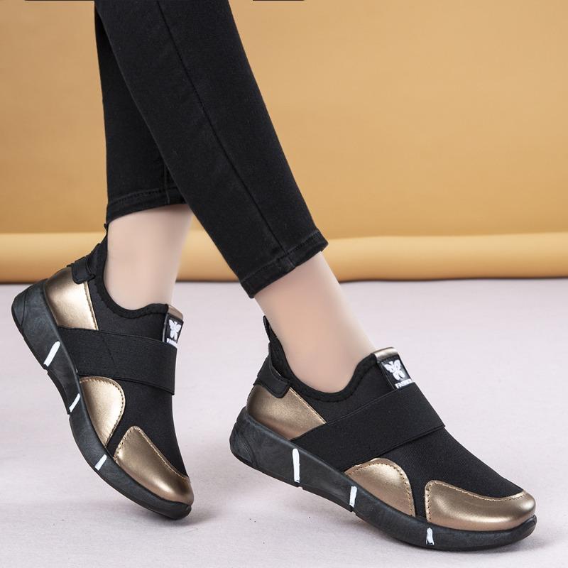 

New Autumn Plus Size Korean Version Lazy Shoes for Women, Round Toe Student Travel Shoes, Fashionable and Versatile Shoes 43