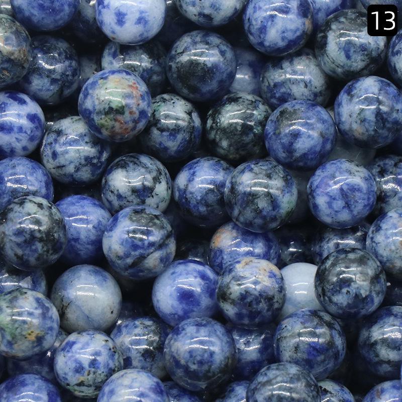 Perline Rotonde in Cristallo di Agata Senza Foro da 10mm - Materiale Semi-Prezioso per Gioielli Fai da Te