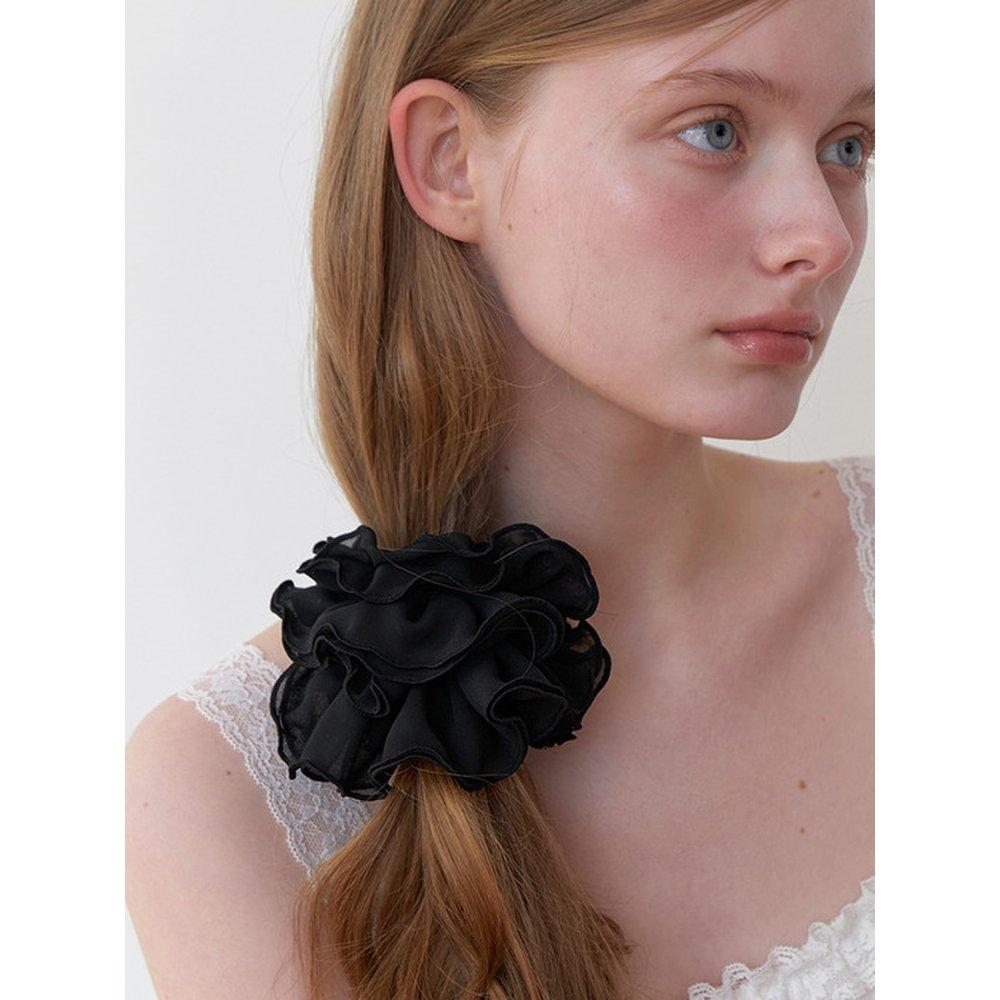 

Объемная резинка-скранч - Черный