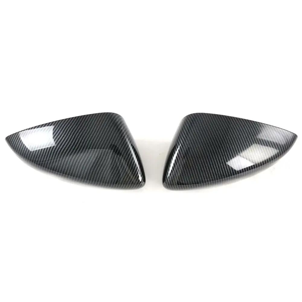 

For Mazda CX-30 CX30 2020-2025 Car Sticker Rearview Side Mirror Cover Wing Cap Exterior Door Rear View Case Trim Carbon Fiber