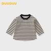 DUUDUU Kids' Long-Sleeve Striped T-Shirt