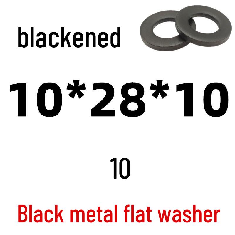 Thickened Black Iron Flat Washer for Screws, Non-standard Round Design