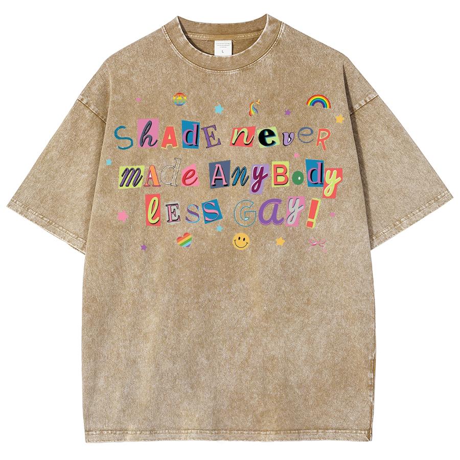 Cute Casual Elements Letter Print Women's T-Shirt Oversized Washed Breathable Short Sleeves Simple Style Tee