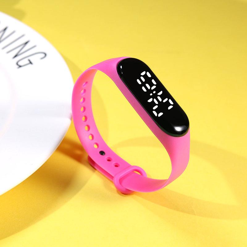 Waterproof White Light LED Sports Watch for Primary & Middle School Students