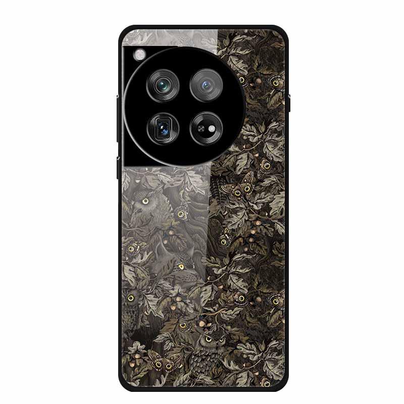 Personalized Seven-Colored Tempered Glass Phone Case for OnePlus 12 - Unisex