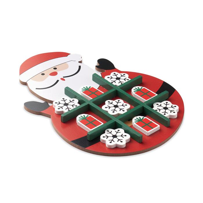 MidOcean Hohotoe Wood Tic-Tac-Toe Christmas Board Game