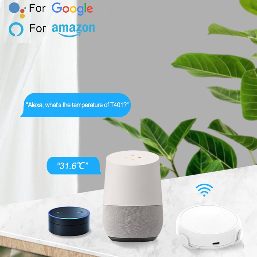 

Для Tuya WiFi Умный Датчик Температуры и Влажности, Питание от USB-C, Удаленное Управление, Совместим с Alexas Googles Home Alices China Mainland