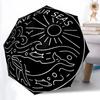 1pc Save Our Seas Sticker Automatic Open/Close Umbrella - Portable Collapsible Umbrella with 8-Rib Stability, Fashion Lovers Yy251017083
