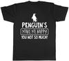 Penguin Make me Happy You Not So Much Mens Womens Ladies Unisex TShirt