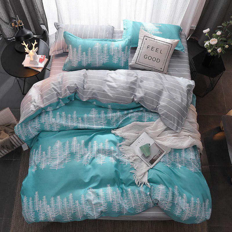 WTEMPO Bettwäsche Flachbettlaken Bettwäscheset Weich Bequem für Zuhause Bettbezug-Set