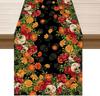 Sugar Skull Marigolds Floral Dia De Los Muertos Day of The Dead Mexican Placemats Set of 4 Table Mats for Kitchen Dining Table Decorations 12x18 Inch